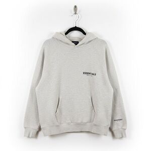 Essentials Light Gray Hoodie for Men